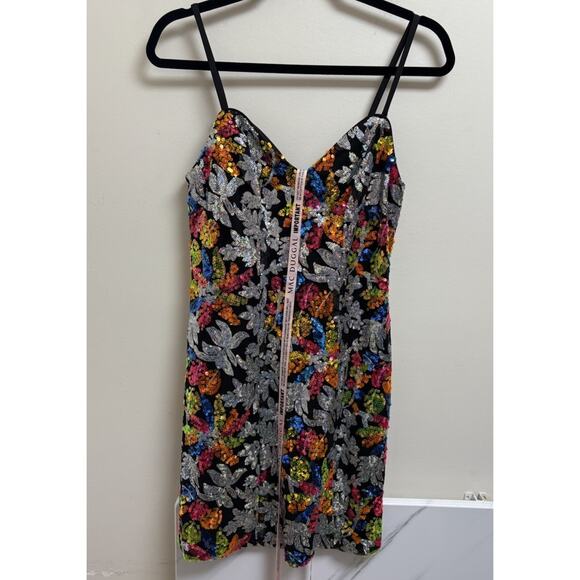 Ieena Mac Duggal Sequin Mini Dress NWT Size 6 - Picture 4 of 7